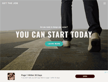 Tablet Screenshot of getthejobapp.com